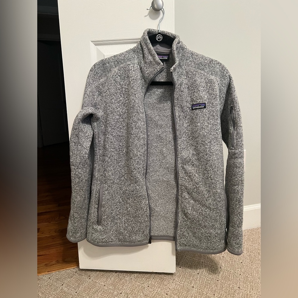 Patagonia women’s grey full zip jacket size M